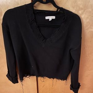 Honey punch distressed sweater